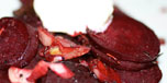 Rdbetor med crme fraiche