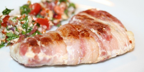 Recept p baconlindad torsk