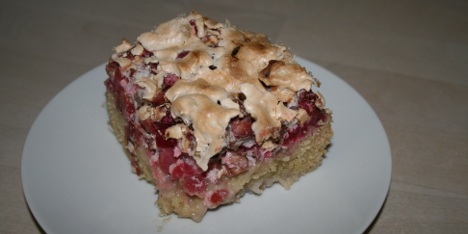 Rabarberkaka med marngtcke