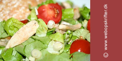 Sallad med marinerad kyckling
