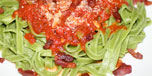 Tomatss med chili och bacon